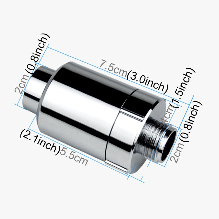กรองคลอรีนก๊อกน้ำฝักบัวอาบน้ำประจุลบ อินเทอร์เฟซ: 2ซม, Chlorine Filter