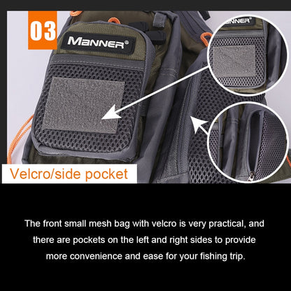 MANNER Outdoor Multifunctional Fishing Life Vest เสื้อชูชีพว่ายน้ำ, MANNER Life Jacket