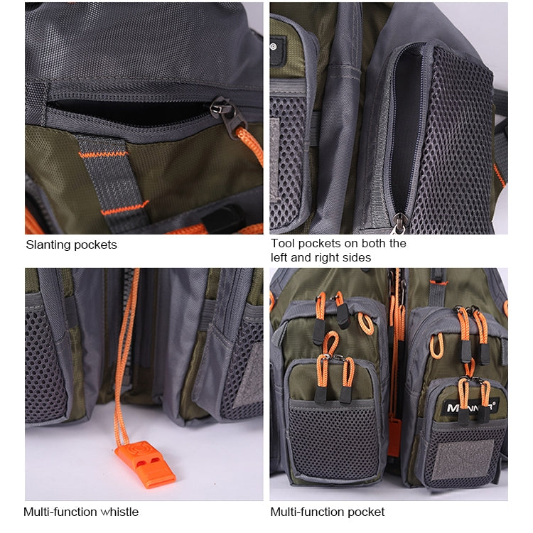 MANNER Outdoor Multifunctional Fishing Life Vest เสื้อชูชีพว่ายน้ำ, MANNER Life Jacket