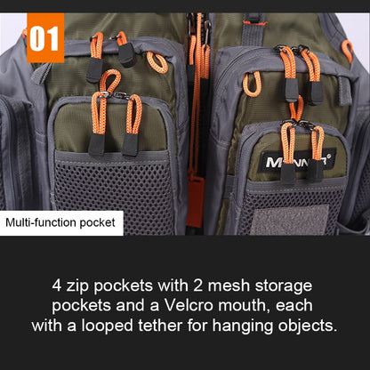 MANNER Outdoor Multifunctional Fishing Life Vest เสื้อชูชีพว่ายน้ำ, MANNER Life Jacket