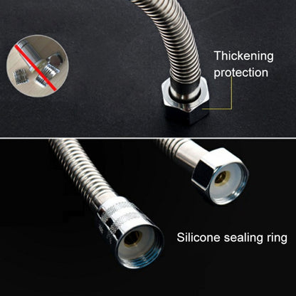1.5 M ยืดหยุ่นหัวฝักบัวสแตนเลสท่อ Double INTERLOCK ทองแดงอินเทอร์เฟซ Anti Burst น้ำอาบน้ำท่อ, 1.5m (Double Interlock)