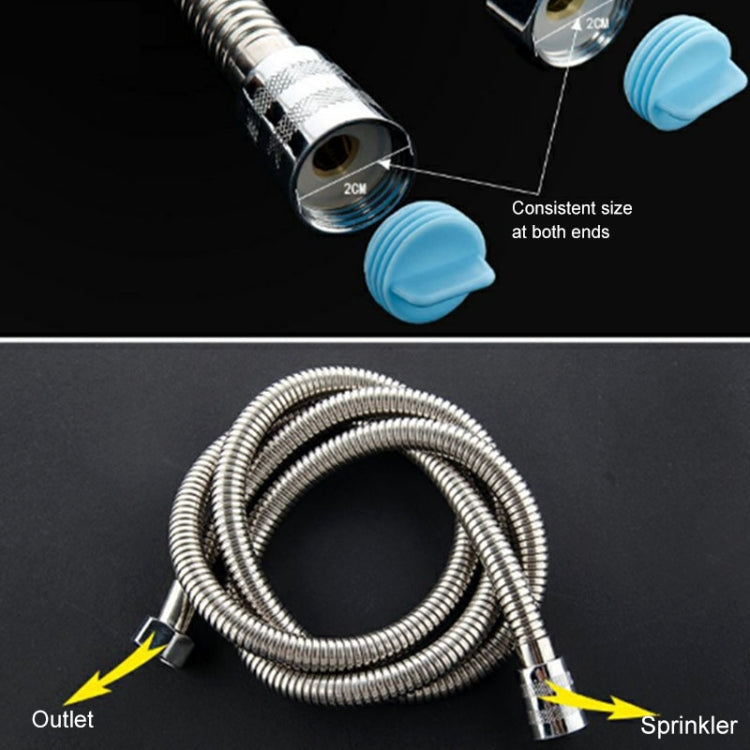 3 M ยืดหยุ่นหัวฝักบัวสแตนเลสท่อ Double INTERLOCK ทองแดงอินเทอร์เฟซ Anti Burst น้ำอาบน้ำท่อ, 3m (Double Interlock)