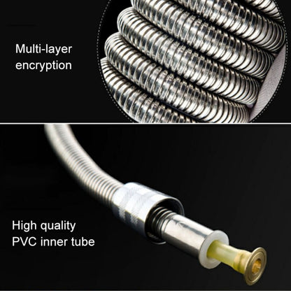 2 M สายฝักบัวสแตนเลสแบบยืดหยุ่นท่อทองแดง Core อินเทอร์เฟซ Anti Burst น้ำอาบน้ำท่อ, 2m (Copper Core Interface)