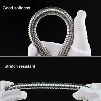 2 M สายฝักบัวสแตนเลสแบบยืดหยุ่นท่อทองแดง Core อินเทอร์เฟซ Anti Burst น้ำอาบน้ำท่อ, 2m (Copper Core Interface)