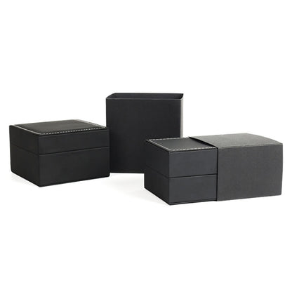 2 ชิ้น SBH002 กล่องเก็บนาฬิกาข้อมือ PU PU ขนาด: L, Size: L