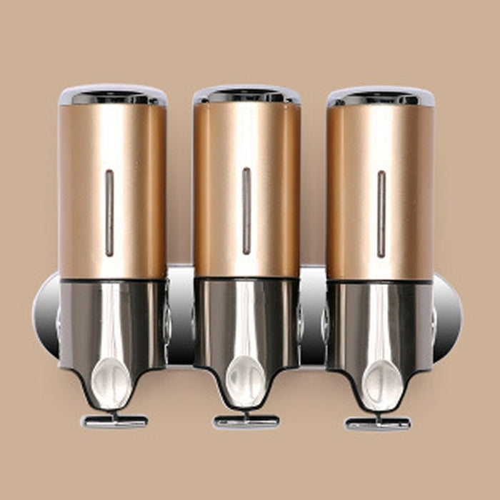 เครื่องจ่ายสบู่เหลวแชมพูแบบติดผนังของโรงแรม Triple Hotel ความจุ: 1200 มล, 1200ml/Black, 1200ml/Gold, 1200ml/Red, 1200ml/Silver, 1200ml/Transparent, 1200ml/White