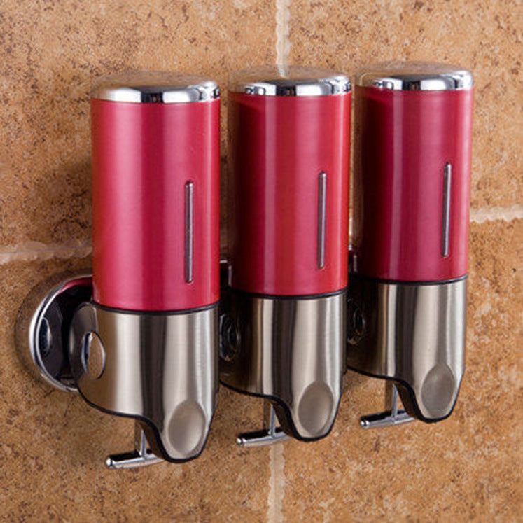 เครื่องจ่ายสบู่เหลวแชมพูแบบติดผนังของโรงแรม Triple Hotel ความจุ: 1200 มล, 1200ml/Black, 1200ml/Gold, 1200ml/Red, 1200ml/Silver, 1200ml/Transparent, 1200ml/White
