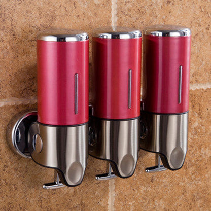 เครื่องจ่ายสบู่เหลวแชมพูแบบติดผนังของโรงแรม Triple Hotel ความจุ: 1200 มล, 1200ml/Black, 1200ml/Gold, 1200ml/Red, 1200ml/Silver, 1200ml/Transparent, 1200ml/White
