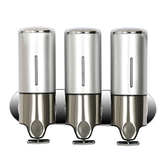 เครื่องจ่ายสบู่เหลวแชมพูแบบติดผนังของโรงแรม Triple Hotel ความจุ: 1200 มล, 1200ml/Black, 1200ml/Gold, 1200ml/Red, 1200ml/Silver, 1200ml/Transparent, 1200ml/White