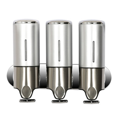 เครื่องจ่ายสบู่เหลวแชมพูแบบติดผนังของโรงแรม Triple Hotel ความจุ: 1200 มล, 1200ml/Black, 1200ml/Gold, 1200ml/Red, 1200ml/Silver, 1200ml/Transparent, 1200ml/White