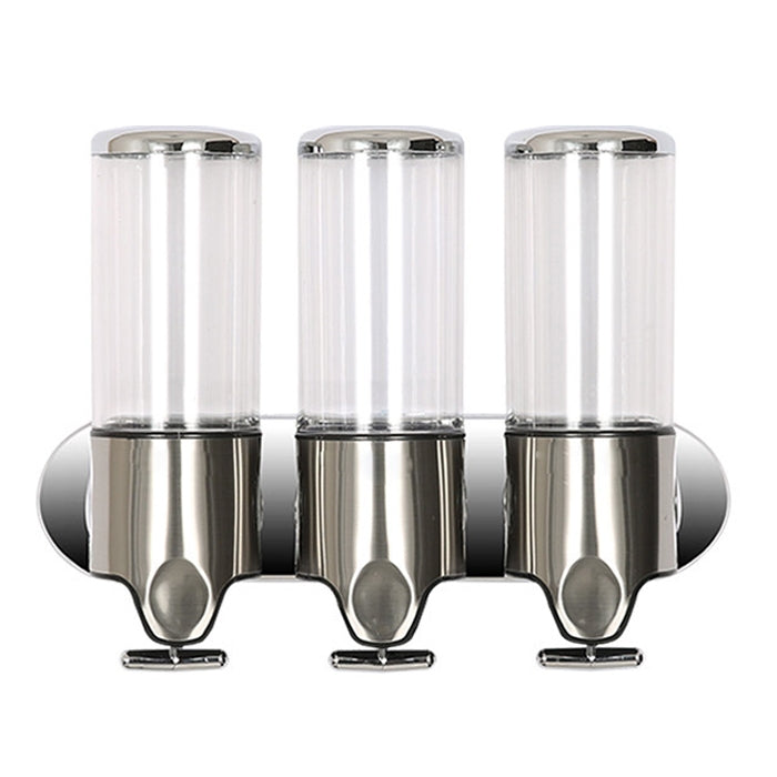 เครื่องจ่ายสบู่เหลวแชมพูแบบติดผนังของโรงแรม Triple Hotel ความจุ: 1200 มล, 1200ml/Black, 1200ml/Gold, 1200ml/Red, 1200ml/Silver, 1200ml/Transparent, 1200ml/White