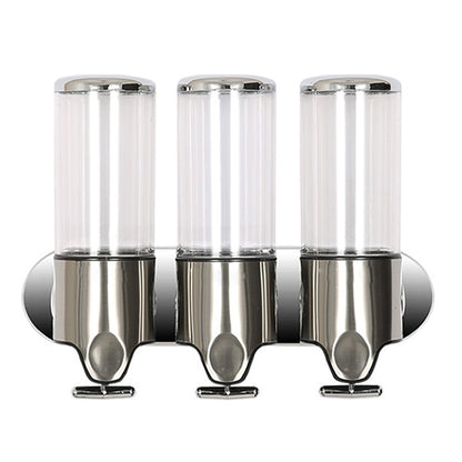 เครื่องจ่ายสบู่เหลวแชมพูแบบติดผนังของโรงแรม Triple Hotel ความจุ: 1200 มล, 1200ml/Black, 1200ml/Gold, 1200ml/Red, 1200ml/Silver, 1200ml/Transparent, 1200ml/White