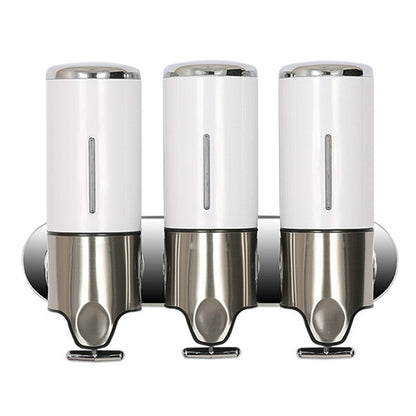 เครื่องจ่ายสบู่เหลวแชมพูแบบติดผนังของโรงแรม Triple Hotel ความจุ: 1200 มล, 1200ml/Black, 1200ml/Gold, 1200ml/Red, 1200ml/Silver, 1200ml/Transparent, 1200ml/White