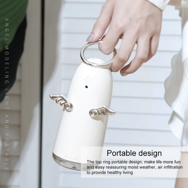 TSHM0 เครื่องทำความชื้น Mini Angel Atomizing พร้อมไฟกลางคืนสีสันสดใส ความจุแท้งค์น้ำ: 230 มล