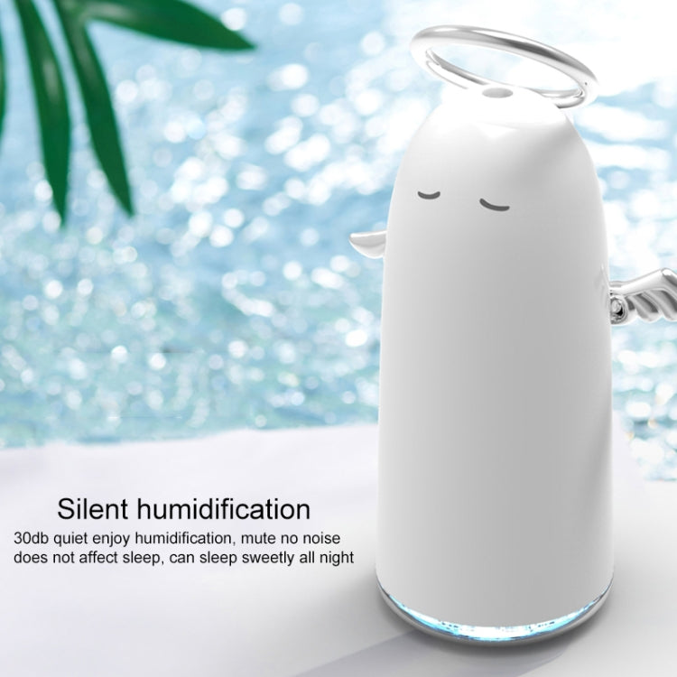 TSHM0 เครื่องทำความชื้น Mini Angel Atomizing พร้อมไฟกลางคืนสีสันสดใส ความจุแท้งค์น้ำ: 230 มล