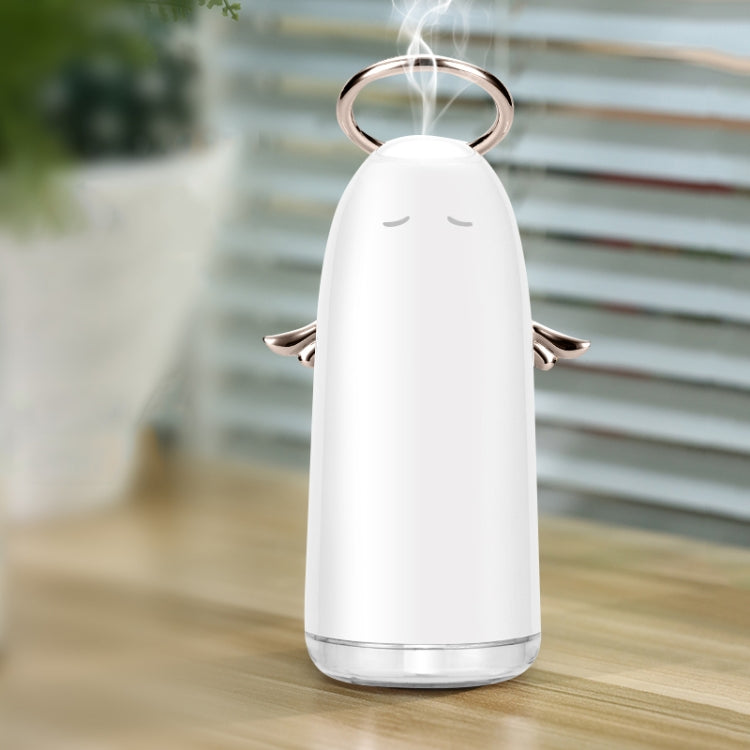 TSHM0 เครื่องทำความชื้น Mini Angel Atomizing พร้อมไฟกลางคืนสีสันสดใส ความจุแท้งค์น้ำ: 230 มล