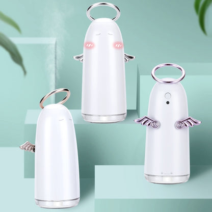 TSHM0 เครื่องทำความชื้น Mini Angel Atomizing พร้อมไฟกลางคืนสีสันสดใส ความจุแท้งค์น้ำ: 230 มล