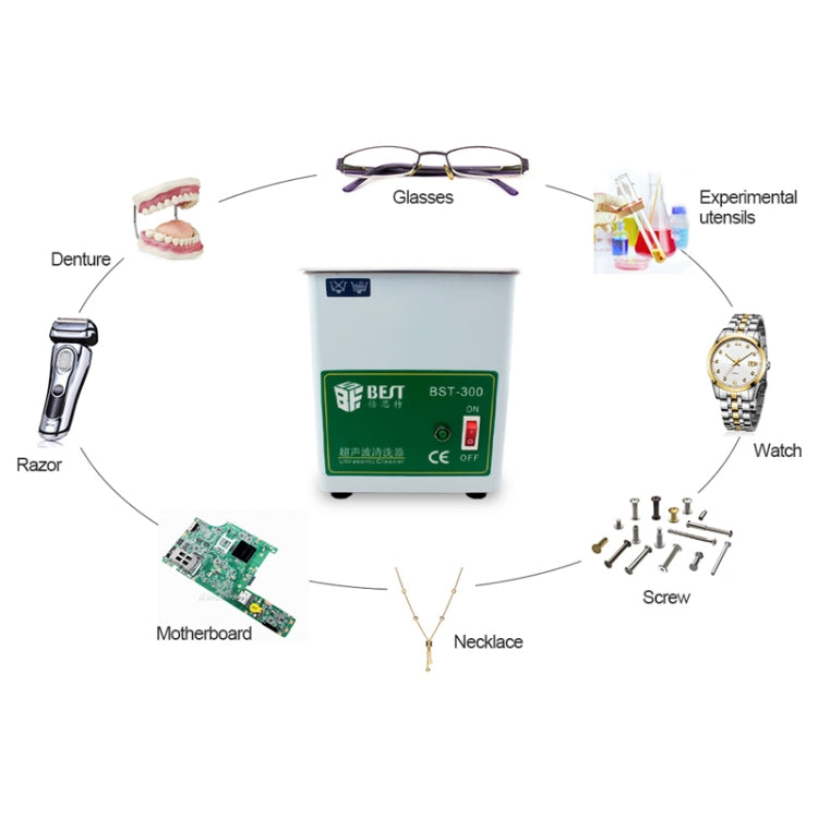 เครื่องทำความสะอาดอัลตราโซนิกแบบพกพาที่ดีที่สุด 1.8 ลิตร (แรงดันไฟฟ้า 220V), BEST 1.8L