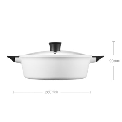 Original Xiaomi Zhiwu ซุปหม้อ 4L Non-Stick อาหาร Stockpot อลูมิเนียมหม้อร้อนไฟฟ้า, GJT03CM