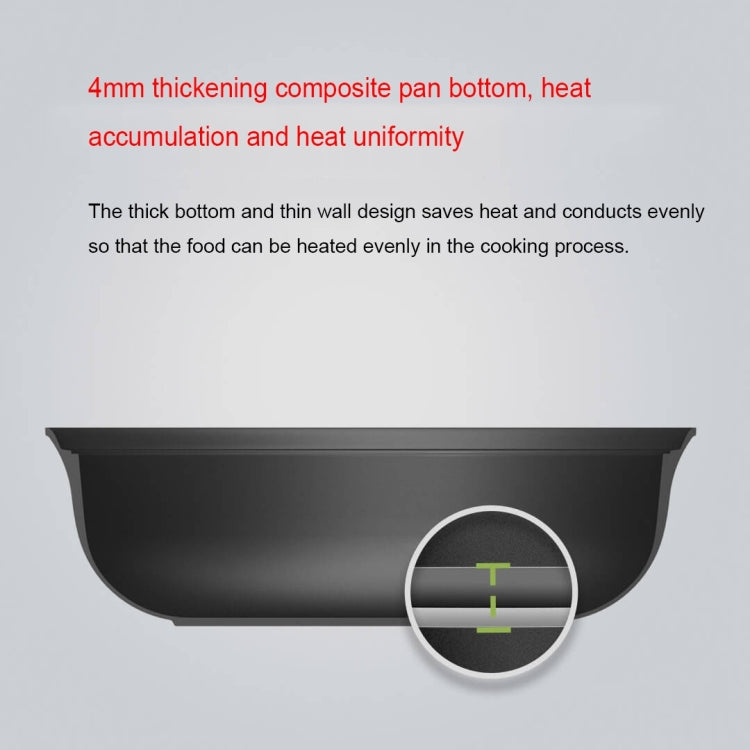 Original Xiaomi Zhiwu ซุปหม้อ 4L Non-Stick อาหาร Stockpot อลูมิเนียมหม้อร้อนไฟฟ้า, GJT03CM