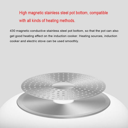 Original Xiaomi Zhiwu ซุปหม้อ 4L Non-Stick อาหาร Stockpot อลูมิเนียมหม้อร้อนไฟฟ้า, GJT03CM