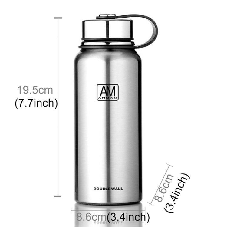 610ml กลางแจ้งสูญญากาศสแตนเลสความร้อนฉนวนกันความร้อนถ้วยแบบพกพาความจุขนาดใหญ่ขวดกีฬา, 610ml