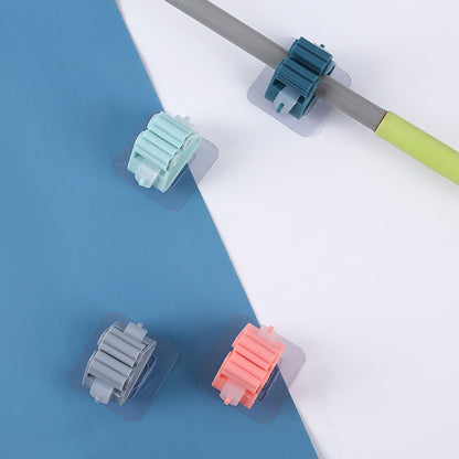 5 ชิ้นติดผนัง Mop ตะขอเก็บ No-stick Stick ห้องครัวห้องน้ำแปรงเครื่องมือ