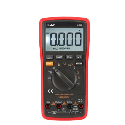 Kaisi K-890 Professional LCD มัลติมิเตอร์แบบดิจิตอลเครื่องทดสอบมัลติมิเตอร์แบบดิจิตอลแบบใช้มือถือไฟฟ้า