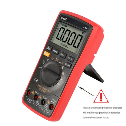 Kaisi K-890 Professional LCD มัลติมิเตอร์แบบดิจิตอลเครื่องทดสอบมัลติมิเตอร์แบบดิจิตอลแบบใช้มือถือไฟฟ้า