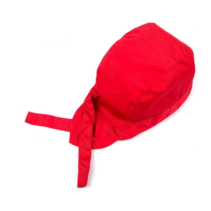 สไตล์เรียบง่าย Unisex Chef Waiter หมวกทำงานหมวกโจรสลัดหมวกผ้าโพกหัว, Turban Cap 2, Turban Cap Red, Turban Cap Black, Turban Cap stripe, Turban Cap1
