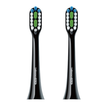 HUAWEI Lebooo LBS-T053A 2 ชิ้น หัวแปรงสีฟันอัจฉริยะ (สำหรับ HCB0001), LBS-T053A Toothbrush Head (Black), LBS-T053A Toothbrush Head (White)