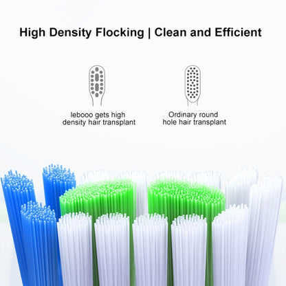 HUAWEI Lebooo LBS-T053A 2 ชิ้น หัวแปรงสีฟันอัจฉริยะ (สำหรับ HCB0001), LBS-T053A Toothbrush Head (Black), LBS-T053A Toothbrush Head (White)