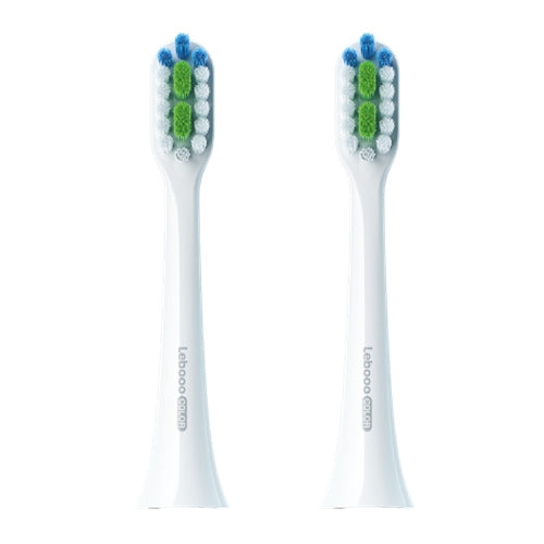 HUAWEI Lebooo LBS-T053A 2 ชิ้น หัวแปรงสีฟันอัจฉริยะ (สำหรับ HCB0001), LBS-T053A Toothbrush Head (Black), LBS-T053A Toothbrush Head (White)