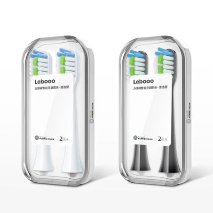 HUAWEI Lebooo LBS-T053A 2 ชิ้น หัวแปรงสีฟันอัจฉริยะ (สำหรับ HCB0001), LBS-T053A Toothbrush Head (Black), LBS-T053A Toothbrush Head (White)
