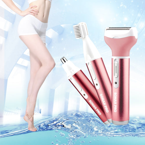 220 โวลต์ 3 ใน 1 กันน้ำแบบชาร์จ Vibrissa คิ้วทริมเมอร์ร่างกายผม Denuding เครื่องชุดสหภาพยุโรปเสียบ