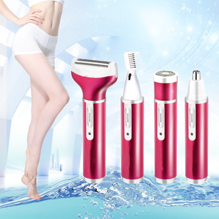 4 In 1 USB ชาร์จ Vibrissa คิ้วทริมเมอร์ผมร่างกาย Denuding เครื่องชุดพร้อมสาย USB, 4 In 1