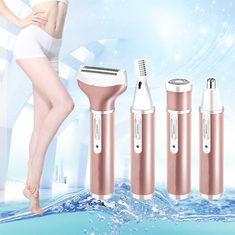 4 In 1 USB ชาร์จ Vibrissa คิ้วทริมเมอร์ผมร่างกาย Denuding เครื่องชุดพร้อมสาย USB, 4 In 1