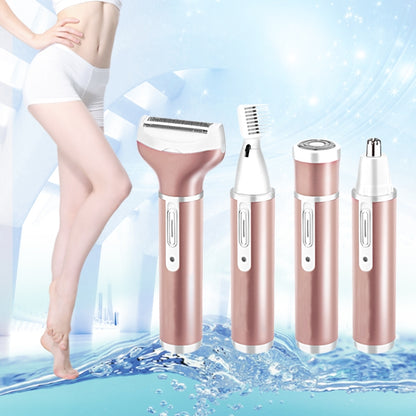 4 In 1 USB ชาร์จ Vibrissa คิ้วทริมเมอร์ผมร่างกาย Denuding เครื่องชุดพร้อมสาย USB, 4 In 1
