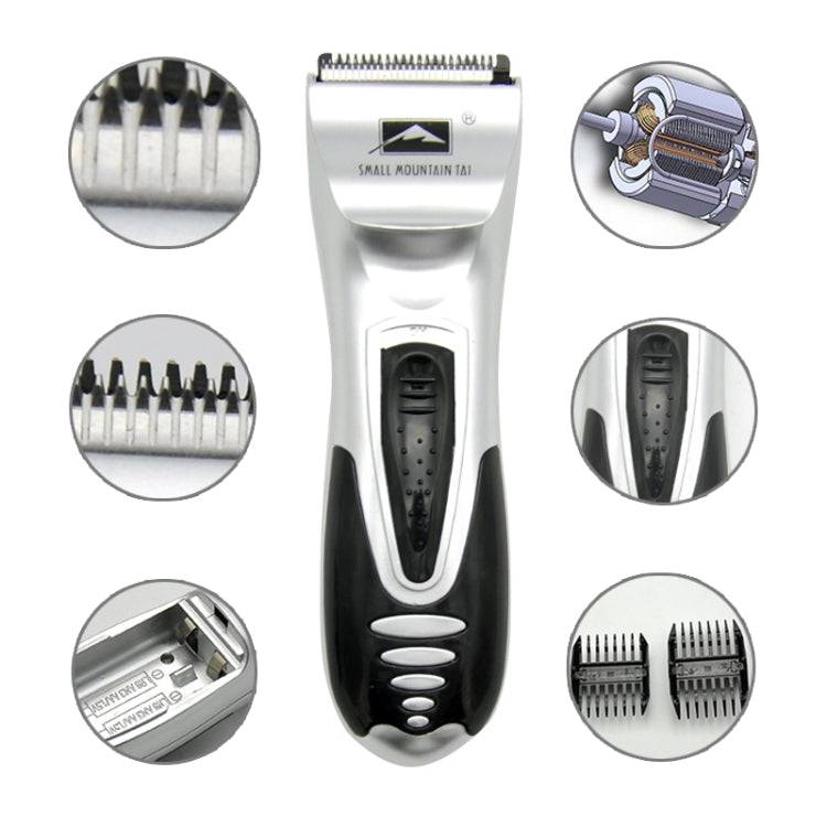 เครื่องโกนหนวดไฟฟ้าที่ให้มาด้วยแบตเตอรี่สำหรับเครื่องตัดผมเด็กผู้ชาย (สีเงิน)