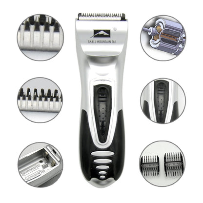 เครื่องโกนหนวดไฟฟ้าที่ให้มาด้วยแบตเตอรี่สำหรับเครื่องตัดผมเด็กผู้ชาย (สีเงิน)