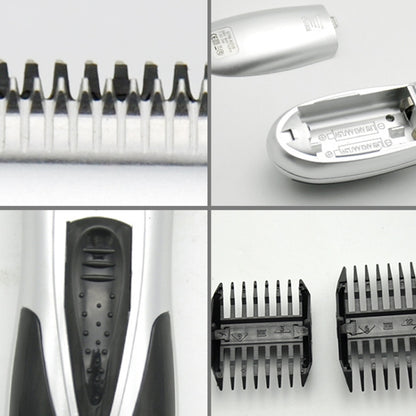 เครื่องโกนหนวดไฟฟ้าที่ให้มาด้วยแบตเตอรี่สำหรับเครื่องตัดผมเด็กผู้ชาย (สีเงิน)