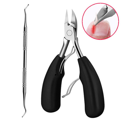 กรรไกรตัดเล็บ 2 in 1 สำหรับ Paronychia สแตนเลส Olecranon เล็บ Nipper & นักกีฬายกเล็บคุด