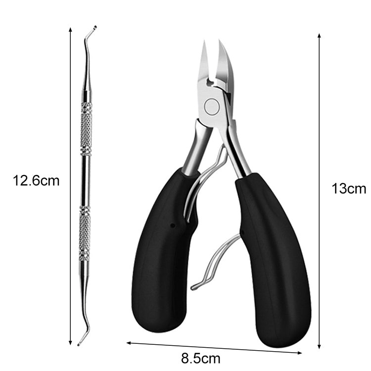 กรรไกรตัดเล็บ 2 in 1 สำหรับ Paronychia สแตนเลส Olecranon เล็บ Nipper & นักกีฬายกเล็บคุด