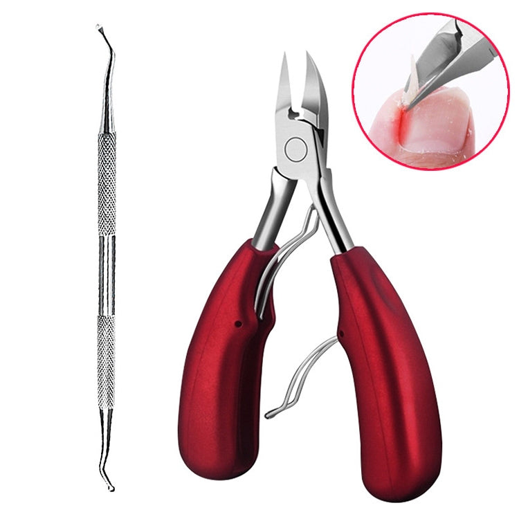 กรรไกรตัดเล็บ 2 in 1 สำหรับ Paronychia สแตนเลส Olecranon เล็บ Nipper & นักกีฬายกเล็บคุด