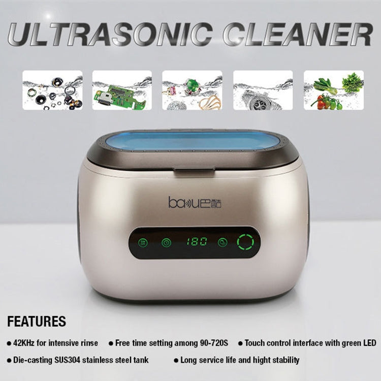 บากู BA-3060A 110V รุ่นสัมผัสครัวเรือนแว่นตาเครื่องมือทำความสะอาดเครื่องประดับเครื่องทำความสะอาดอัลตราโซนิกปลั๊ก US, US Plug