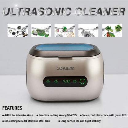บากู BA-3060A 110V รุ่นสัมผัสครัวเรือนแว่นตาเครื่องมือทำความสะอาดเครื่องประดับเครื่องทำความสะอาดอัลตราโซนิกปลั๊ก US, US Plug