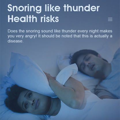 YJK100 ซิลิโคน + ABS อุปกรณ์หยุดการนอนกรน Anti Snore