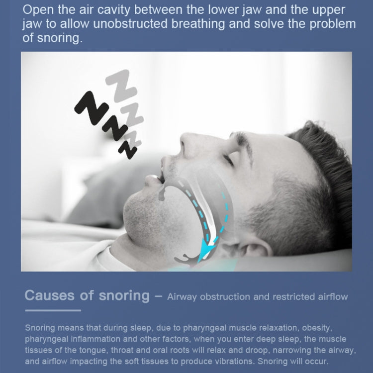 YJK100 ซิลิโคน + ABS อุปกรณ์หยุดการนอนกรน Anti Snore