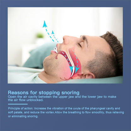 YJK100 ซิลิโคน + ABS อุปกรณ์หยุดการนอนกรน Anti Snore