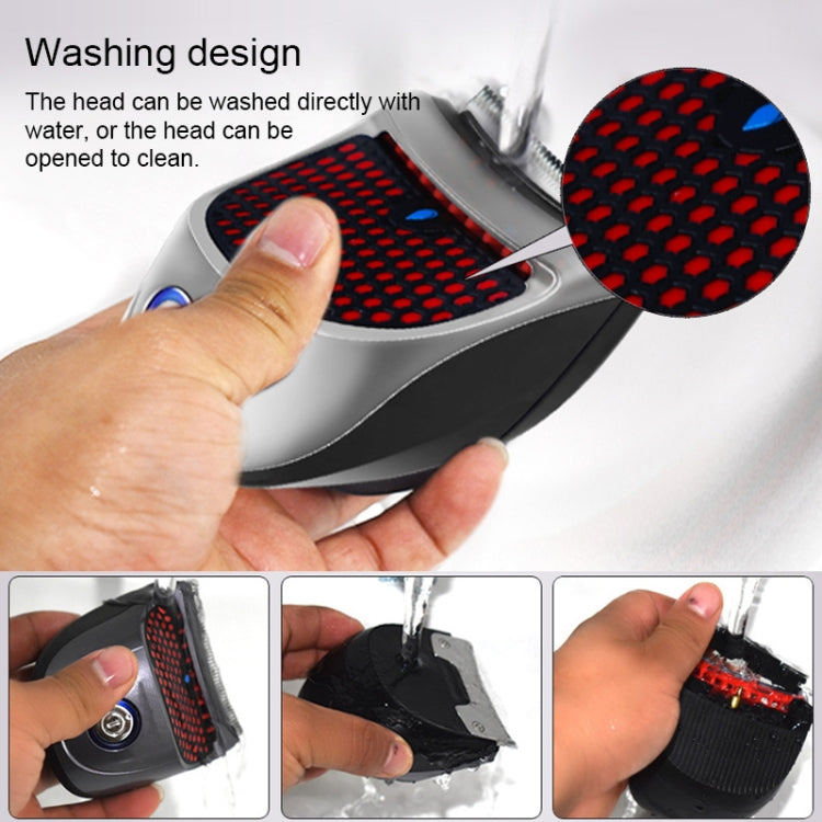 HJ-2018 Men เครื่องโกนหนวดไฟฟ้า Fader Self-help Hair Clipper พร้อมผ้า Wai + ฟองน้ำ, รุ่นมาตรฐาน, ปลั๊ก CN, with Wai Cloth + Sponge